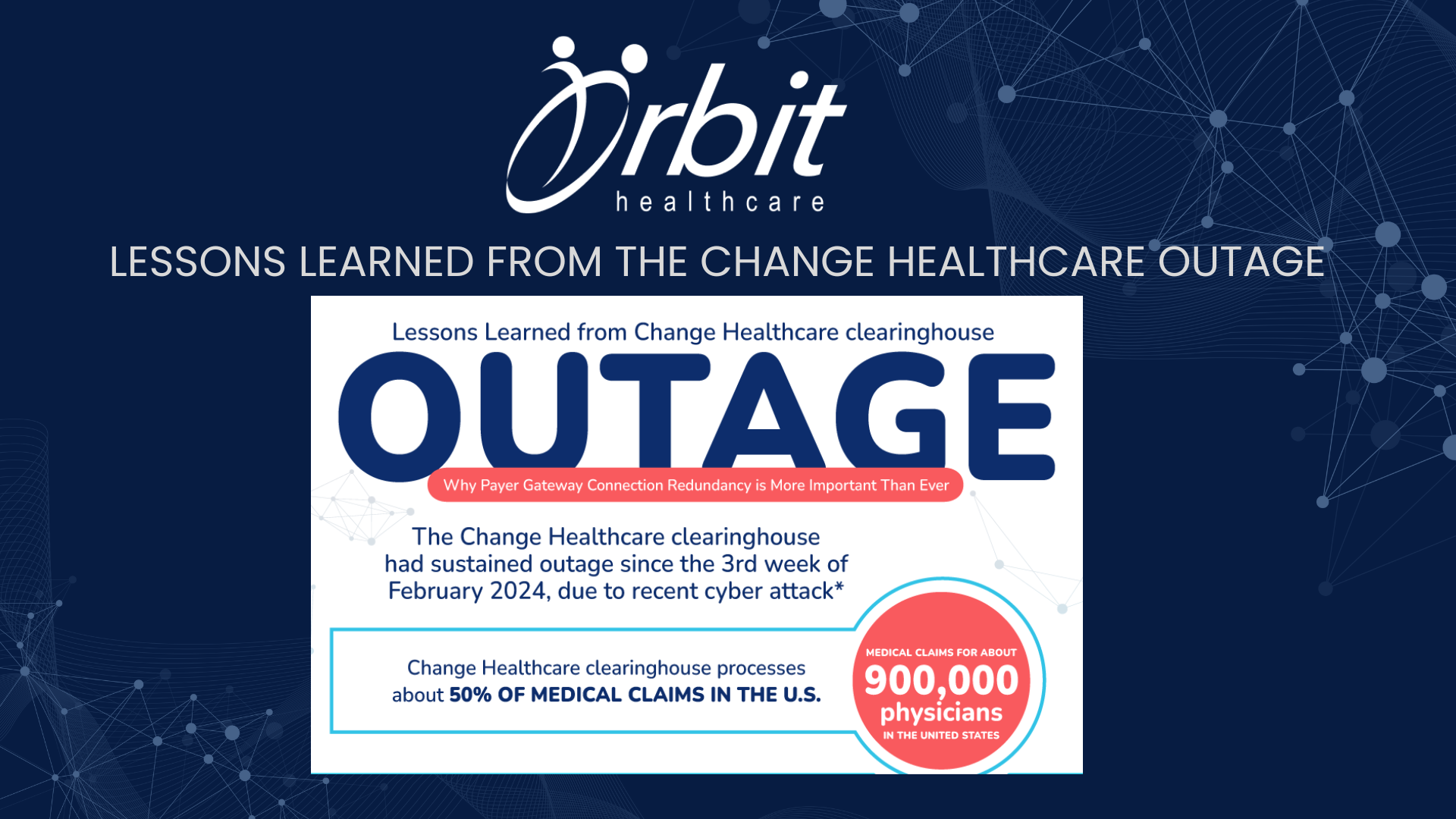 lessons learned from the change healthcare outage solution